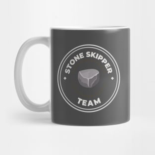 Stone skipping team logo Mug